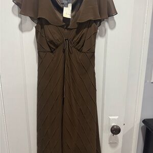 Nine West Brown Midi Dress